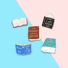 Булавка-книжка в литературном стиле для учеников с изысканным покрытием из сплава эмалированная брошь на воротник незаменимая Закладка значок для интеллектуалов