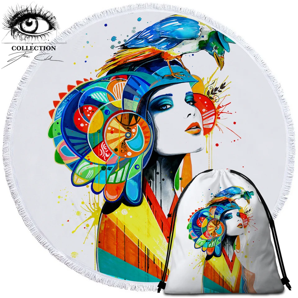 Ацтекском стиле от Пикси холодной искусство пляжные Полотенца полотенца для