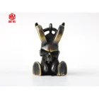 1 шт. бусы EDC на ревочке Маленький Дьявол череп ретро латунь оксид меди Зонт веревка шнур веревка подвески нож бусины аксессуары