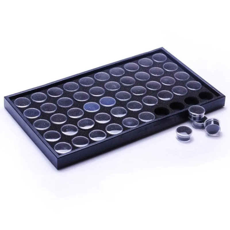 Ящик для хранения украшений ногтей 50 полос пудра дизайна блеск декоративный