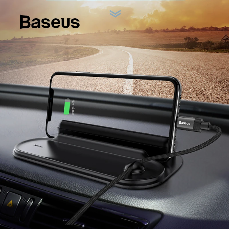 Baseus, 3в1, временная парковочная карта, наклейка для автомобиля, номерной знак, автомобильная подставка для телефона, устройство для сматывания кабеля, органайзер для хранения