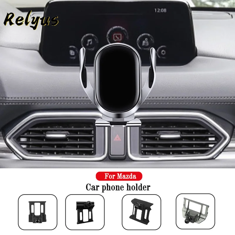 

Car Wireless Charger Car Mobile Phone Holder Air Vent Mounts Stand Bracket For Mazda 3 6 Axela Atenza CX4 CX5 CX8 CX30 Accessory