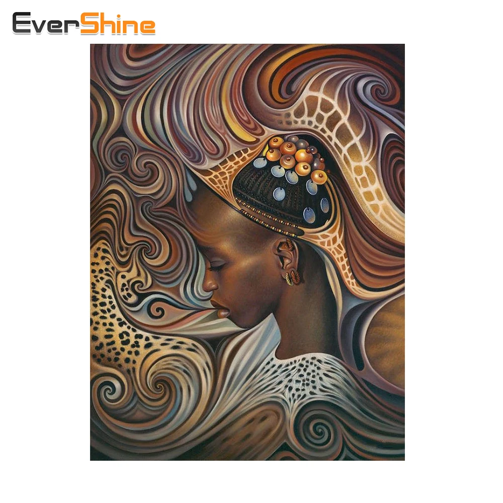 EverShine 5D DIY алмазная живопись портрет камни в форме ромба Стразы мозаика вышивка