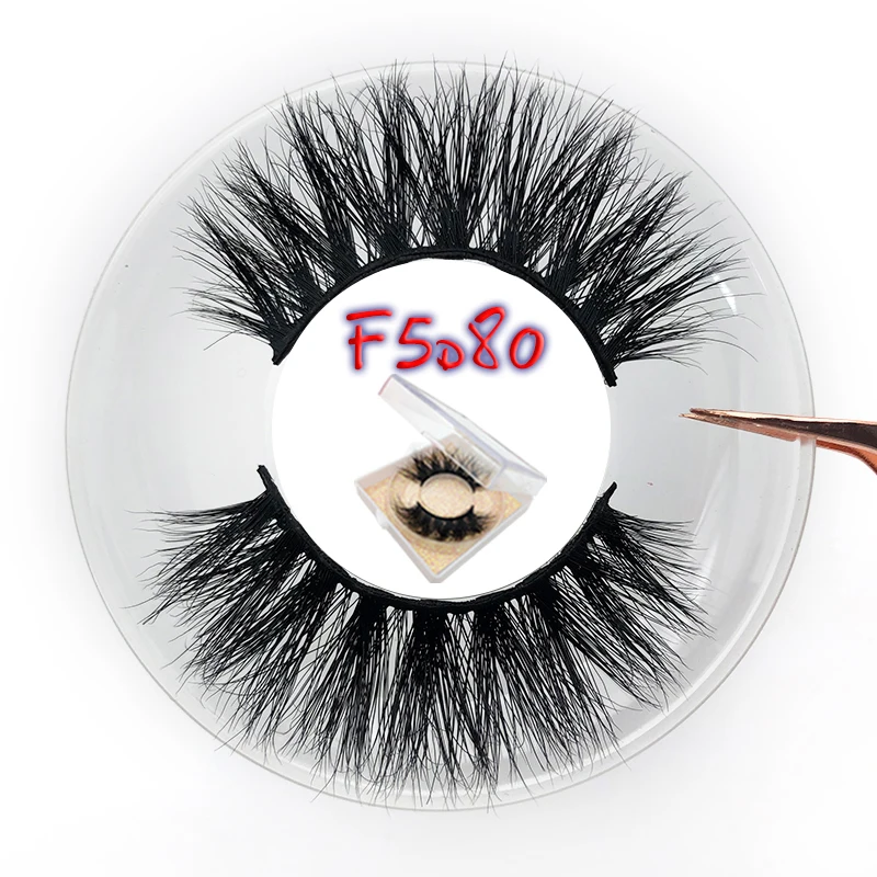 F5D80 Mikiwi Maquillaje 5d норковые ресницы «maquiagem» макияж блестящий чехол длинные драматические макияж ресницы натуральные Стили 3D искусственный лахес Cils - Цвет: F5D80
