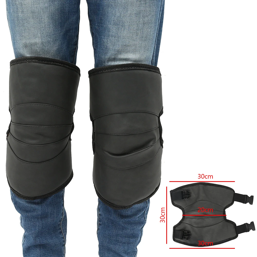 30cm Motorcycle Protective KneePad Winter Scooter Moto Bike Warmer Windproof Warming Knee Pads Legs Protector Thickening Cold-Proof - Цвет: 30cm