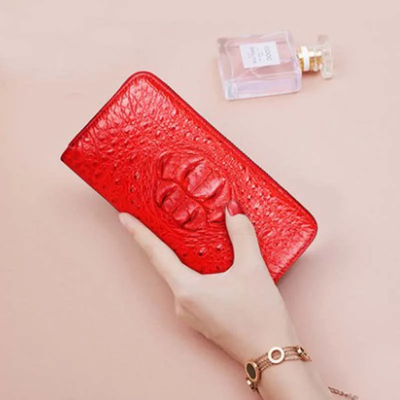 Кошелек mafeimengge женский из тайской крокодиловой кожи стильный длинный бумажник на