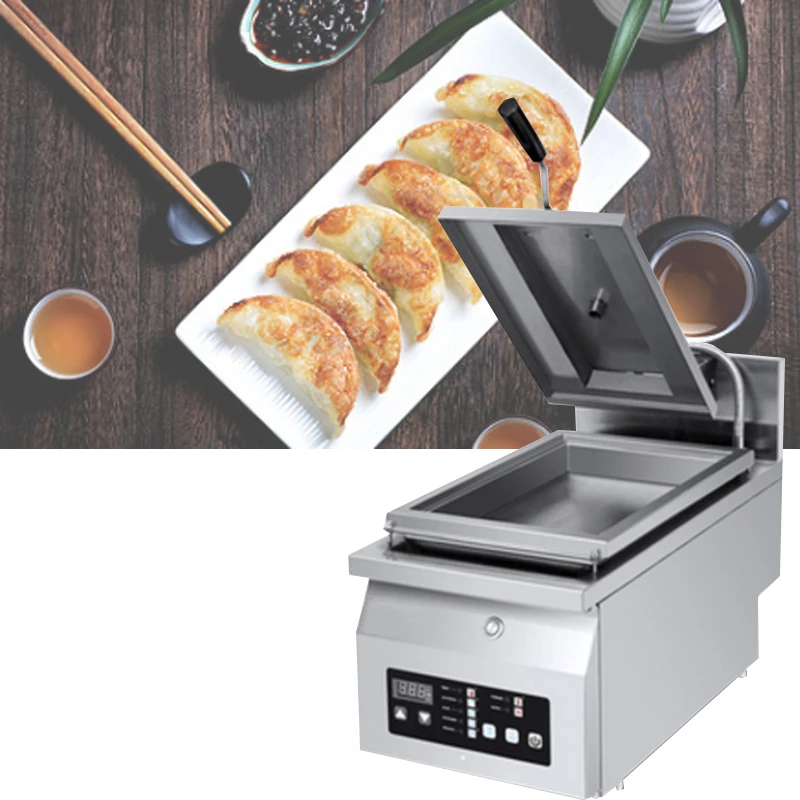 

electric fried bun Machine pot paste machine pot sticker machine water decoction machine Fried Dumpling Machine dumpling fryer