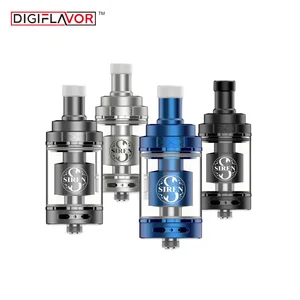 Оригинальный атомайзер Digiflavor Siren V2 GTA MTL, бак 2 мл, диаметр 22 мм, бак и 9 регулировки воздушного потока, Optionse-cig Tank Siren2 Tank