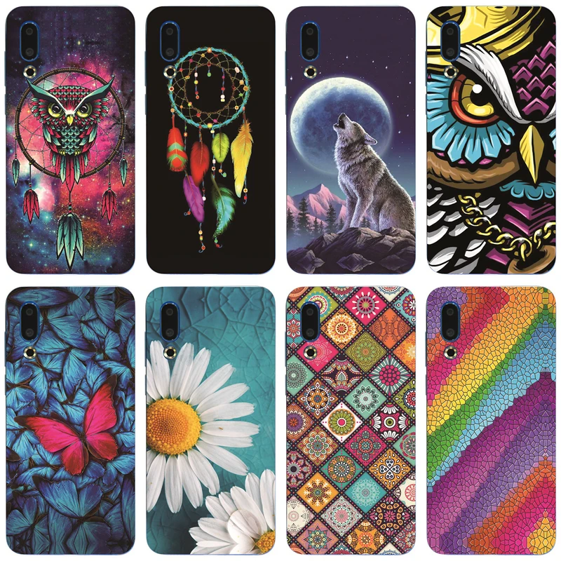 Чехол для Meizu 16 S, 6,2 дюйма, мультяшный рисунок, Мягкая силиконовая задняя крышка из ТПУ для Meizu 16 s 16 S, чехол для телефона s, тонкий чехол для Meizu16S