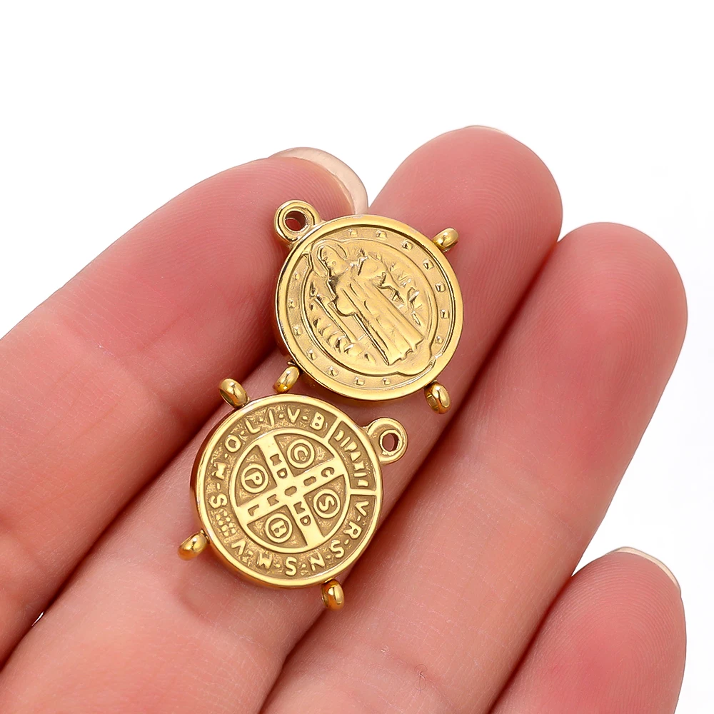 Цепочка для подвесок Semitree из нержавеющей стали с изображением Иисуса Христа 5 шт.