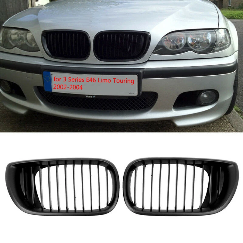 Samger матовая Черная решетка для радиатора с двойной рамой передний бампер BMW 3