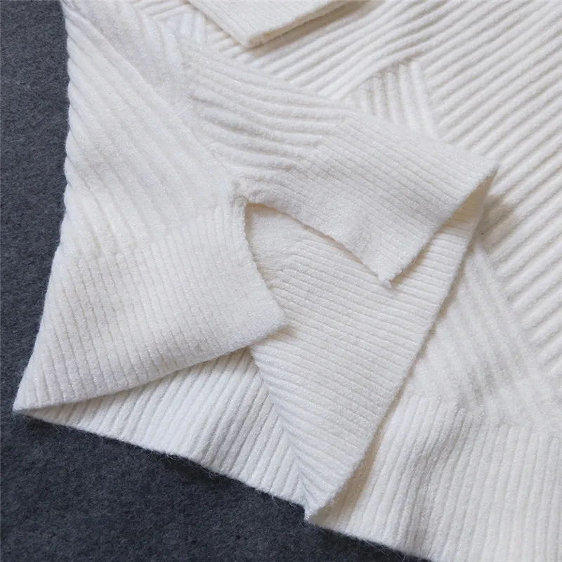 Элегантный женский свитер с высоким воротом Осень-зима 2019 Повседневный