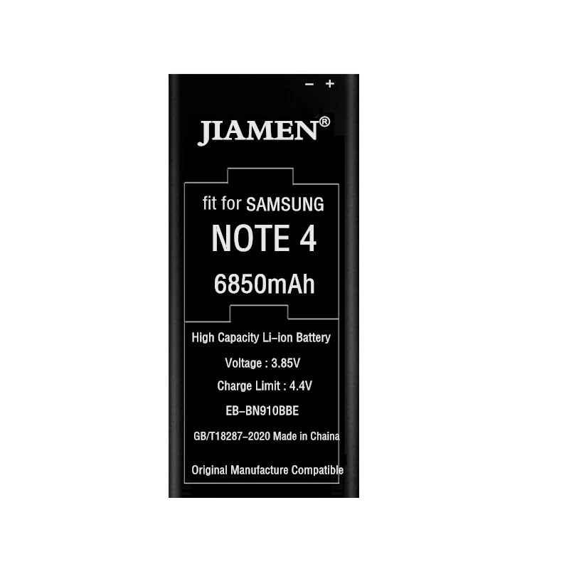 Оригинальный аккумулятор EB-BN910BBE для Samsung Galaxy NOTE 4 N910A N910U N910F N910H N910V N910C 6850mAh