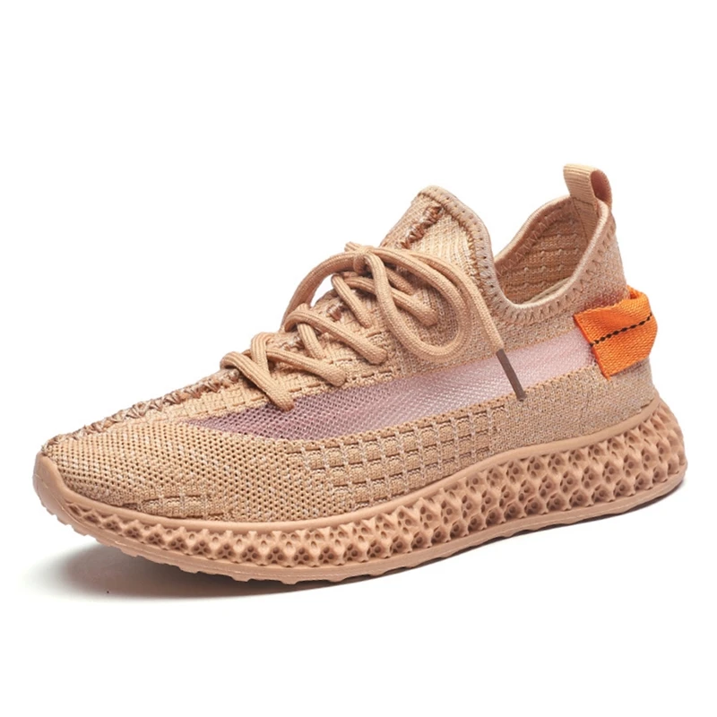 Женские кроссовки тренд дышащая трикотажная сетчатая женская обувь сезон осень