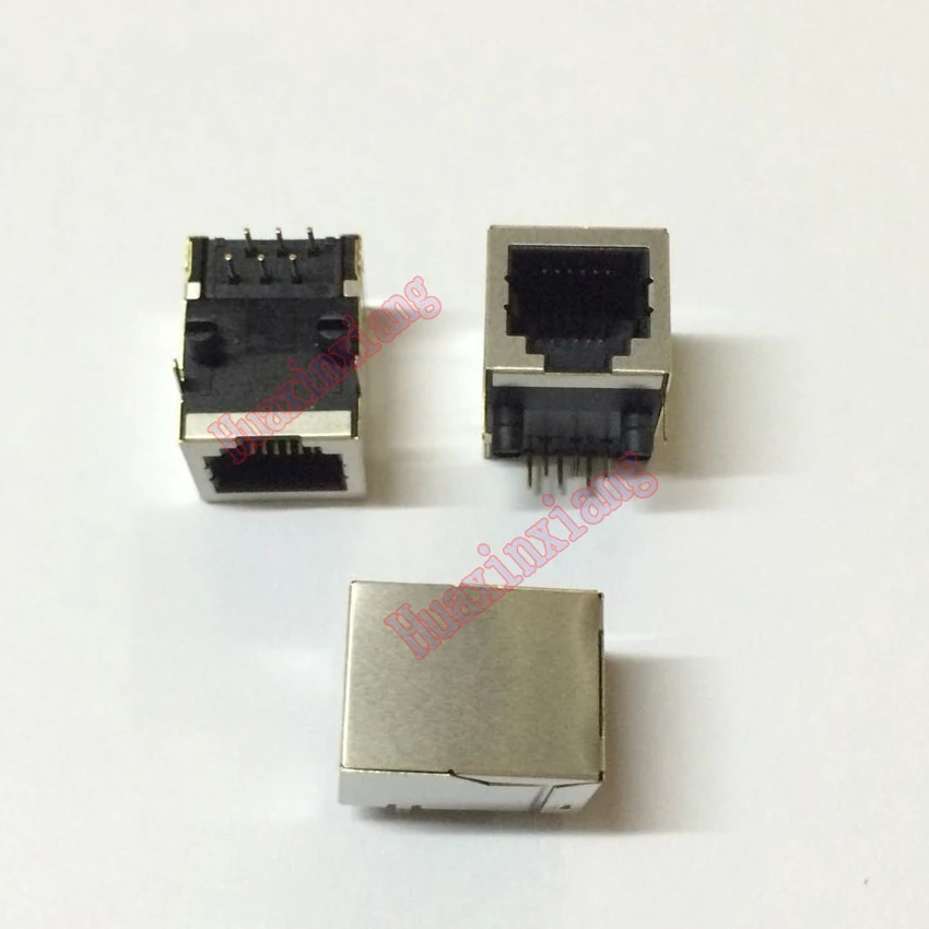 100 шт./лот RJ11 6P6C гнездовой разъем щит 6P правый угол LAN телефон модульный|connector 6p|phone