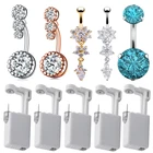 Одноразовый стерильный пирсинг для ушей, пистолет для пупка, безболезненного хряща козелка и завитка ушной раковины, машинка инструмент для пирсинга, набор ювелирных изделий-гвоздиков