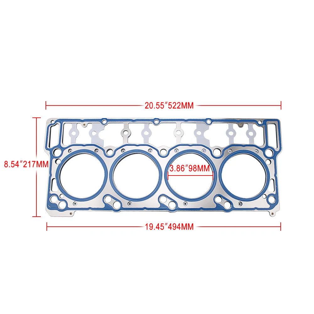 RASTP ARP Комплект прокладок двигателя для Ford 6.0L серебряный костюм комплект