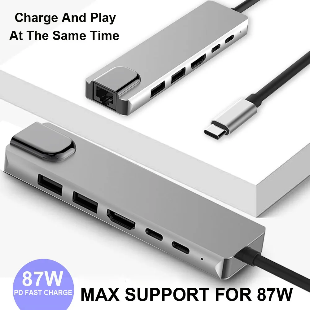 USB 3 0 Type-C концентратор к HDMI адаптер 4K Thunderbolt C TF SD считыватель слот PD для MacBook Pro/Air