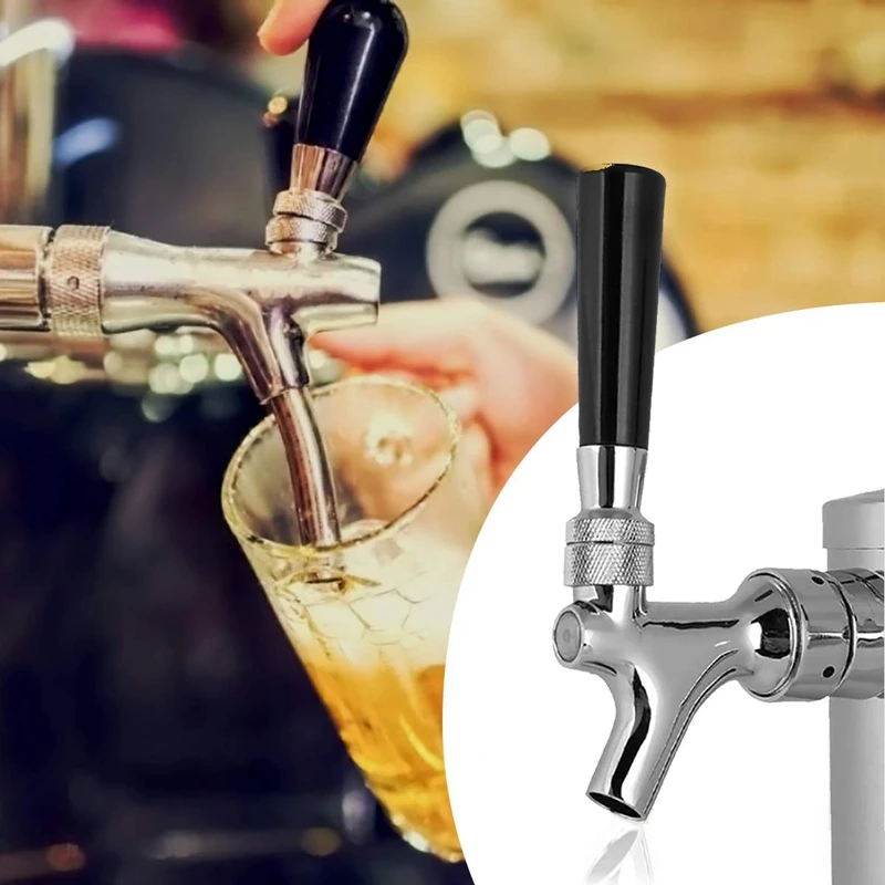 

Draft Beer Tower Faucet Dispenser Double Beer Tap Stainless Steel Beer Tower Beer Wine and Beer Tower Assembly Accessory for Hom