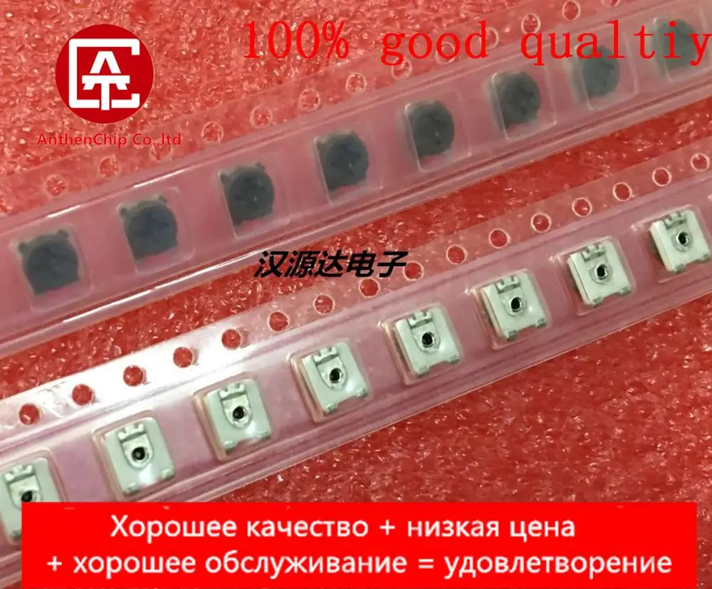 

Оригинальный Новый подстроечный потенциометр 3374X-1-101E BOURNS, 10 шт., 4 х4 мм, 100 об, Ом, одноповоротная регулировка