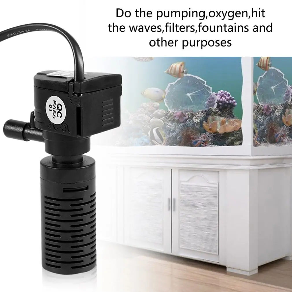3/5 Вт 3 в 1 портативный аквариумный внутренний фильтр многофункциональный водяной