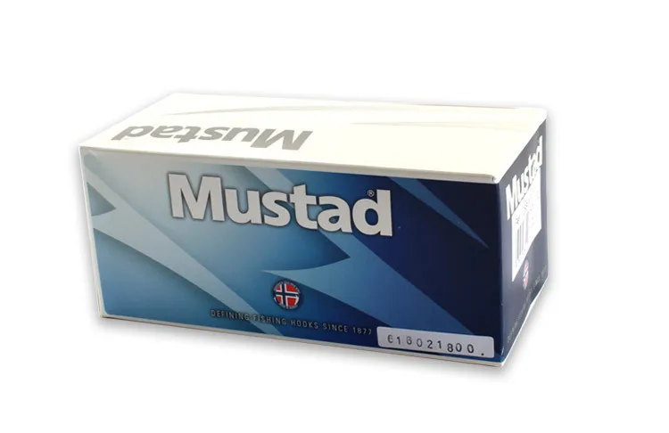 Рыболовные крючки, Mustad, крепкий морской поток, Высокоуглеродистая сталь, колючий крючок с кольцом, рыболовные крючки