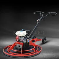 Gasoline Concrete Ground Troweling Machine Floor Cement Pavement Close up Compaction Pulping Smoothing Machine Polisher Tools