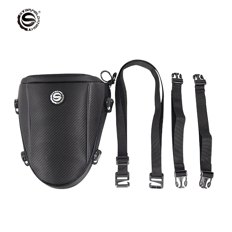 Black Waterproof Motorcycle Rear Seat Bag Retro Chopper Scooter Tail Water Resistant Durable Motorbike Travel Back |