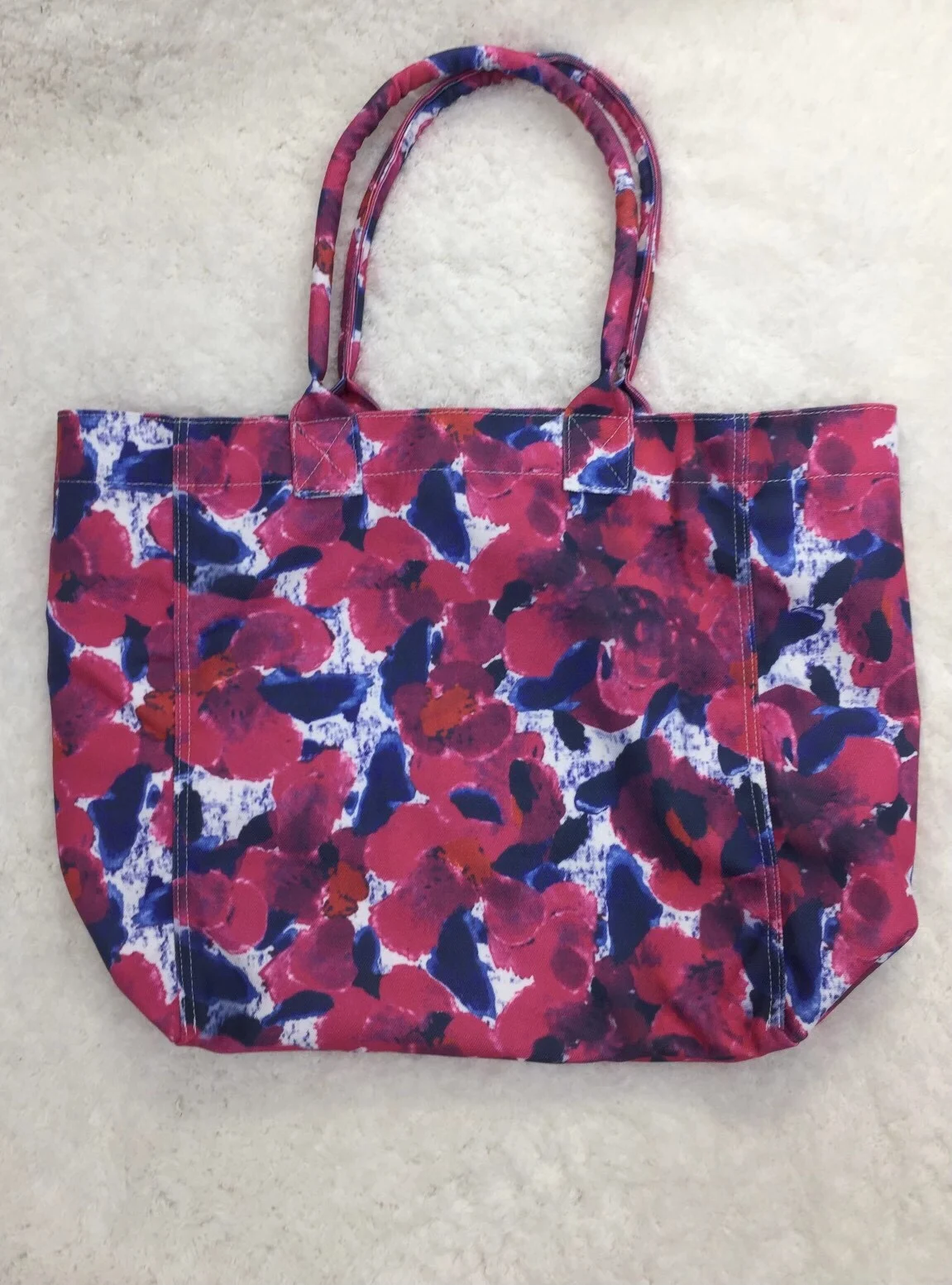 

Flocking logo print Women canvas bag Available in multiple colors casual wild fashion lady Large capacity shopping bag