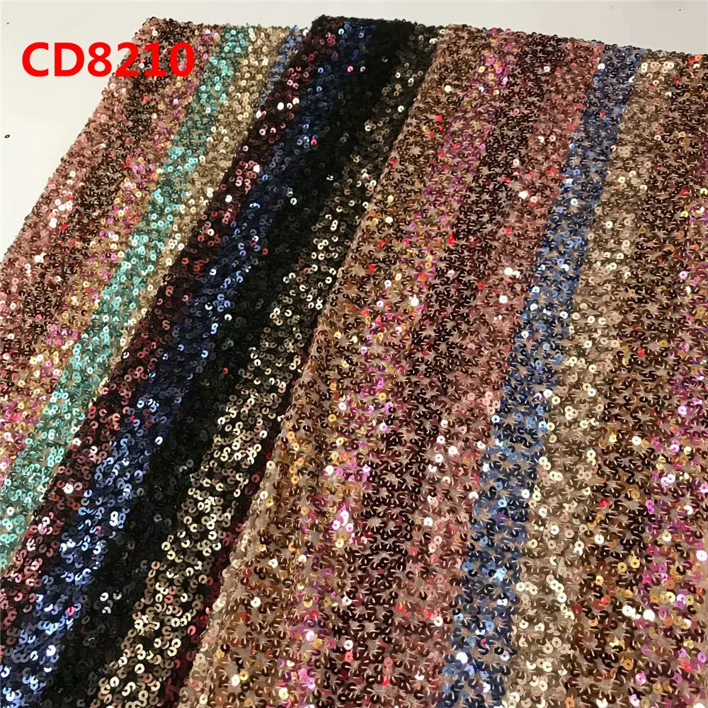 Высокое качество большой кружевной Африканский женский блесток вышивка ткани