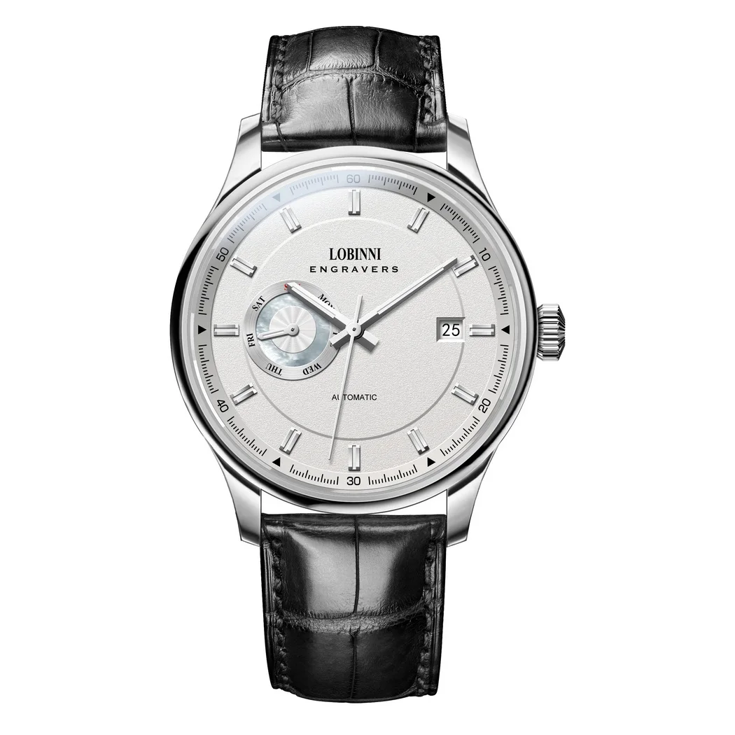 LOBINNI мужские автоматические часы модные механические наручные светящиеся 50 м