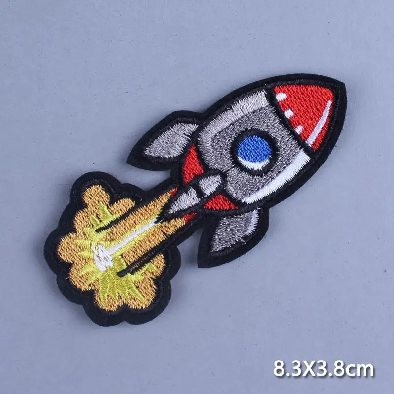 Патчи Prajna Rocket патчи для одежды самодельные нашивки космических кораблей