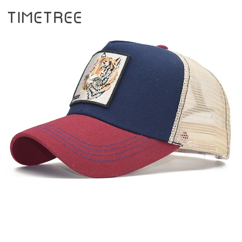 Бейсбольная Кепка унисекс с вышитыми животными милая Бейсболка для мужчин и