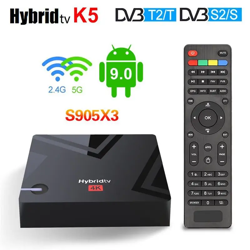 

Приставка Смарт-ТВ K5 Amlogic S905X3, Android 9,0, 4K