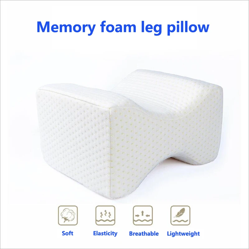 Memory foam Knee Leg + a extra cover Pregnancy pillow Side Sleeping Sciatica Back Hip Joint Pain Relief Thigh Support Pillow | Дом и сад