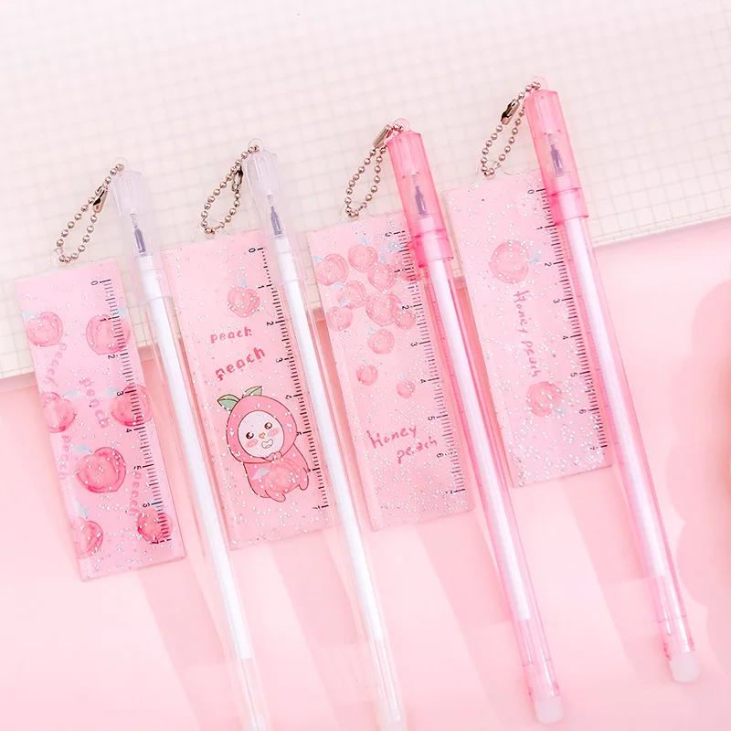 1 шт. линейка Kawaii Канцтовары новинка милые линейки студенческие мягкие