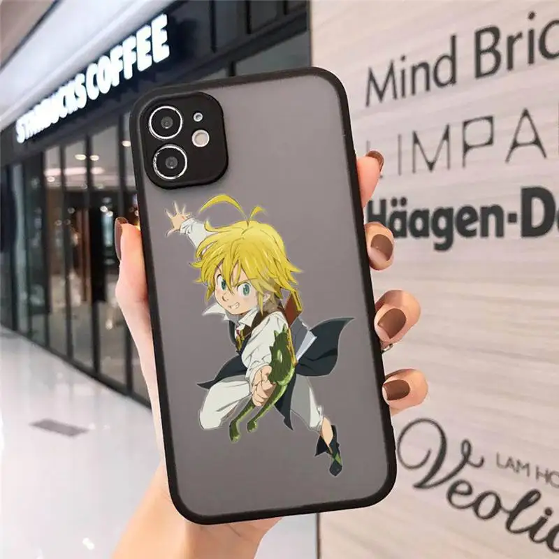 

anime seven deadly sins Phone Case Matte Transparent for iPhone 7 8 11 12 s mini pro X XS XR MAX Plus cover funda