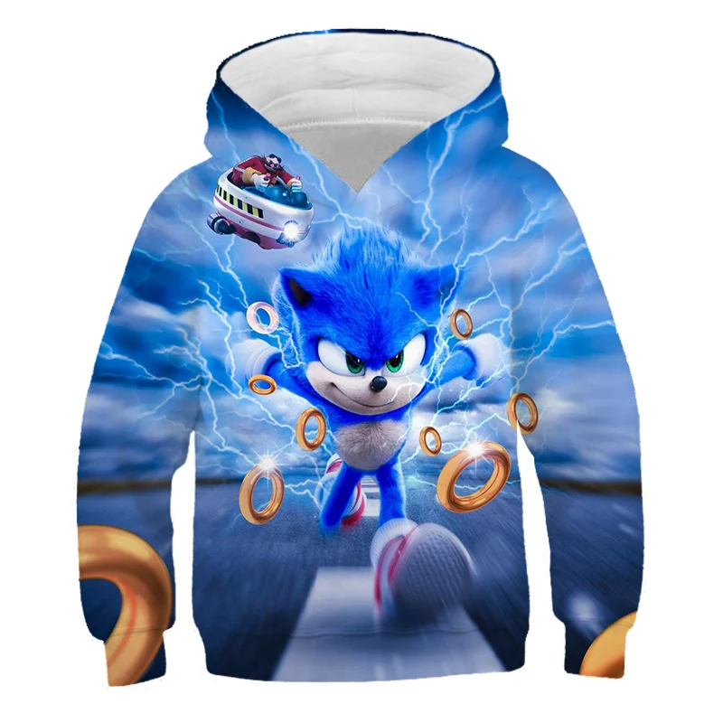 

Popular Games Hoodies Anime Hoodie Sonic Hoodies Oversized Hoodies Boy Fashion Jackets Kid long-sleeved clothes sportswear 4-14Y