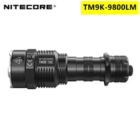 nitecore tm9k tac tactical flashlight cree xp l2 hd led 9800lm usb c rechargeable built in li ion 5000ma battery troch light