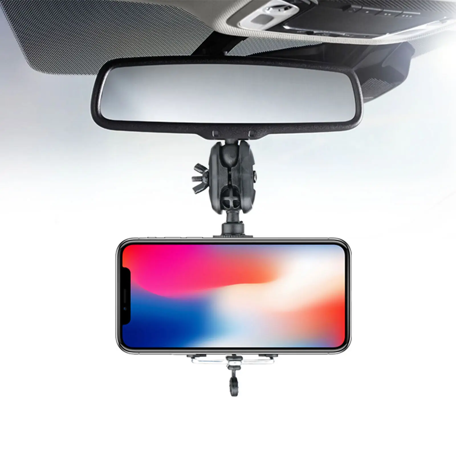 Универсальный автомобильный держатель для телефона зеркало заднего вида