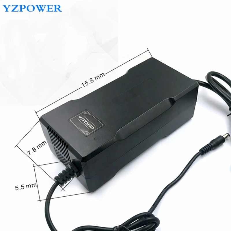 YZPOWER DC 116V 2A интеллектуальное зарядное устройство для литиевых батарей 27S 96V Li Ion