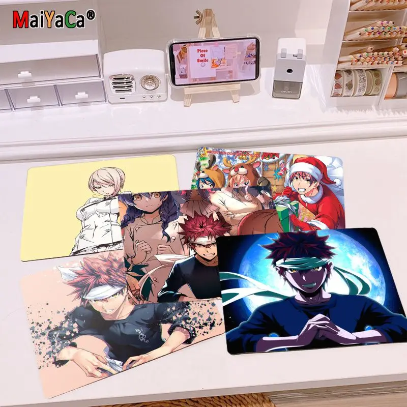 

MaiYaCa Vintage Cool Shokugeki No Soma Anime cartoon Keyboard Gaming MousePads Top Selling Wholesale Gaming Pad mouse