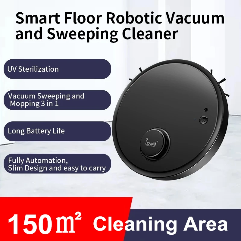 Automatic Vacuum Cleaner Robot 3-In-1 Smart Wireless Sweeping Dry Wet Cleaning Machine Charging Intelligent Home | Бытовая техника