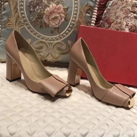 high quality brand fashion pumps women night club thin heel sexy genuine leather square head high heels