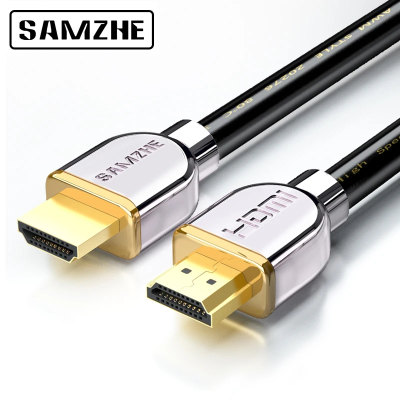 SAMZHE 4K * 2K HDMI2.0 кабель 1080P позолоченный цифровой 1/2/3/5/8/10/20/25/30/40/50 м | Электроника