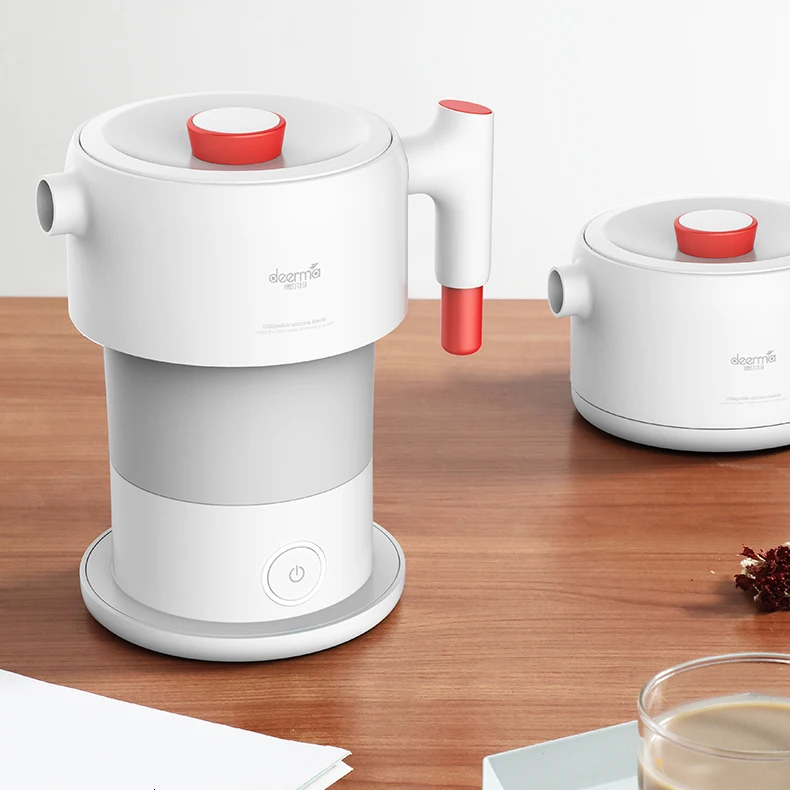 Xiaomi Mijia Deerma 0.6l складной портативный чайник для воды ручной Электрический колба для воды горшок авто защита от пауэрта проводной чайник