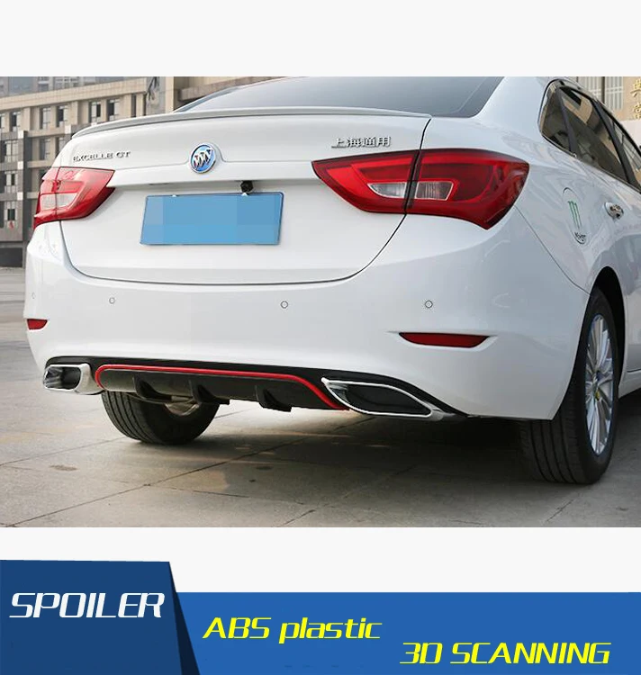 Задний спойлер для Buick Excelle задний бампер из АБС-пластика диффузор After chrome губ |