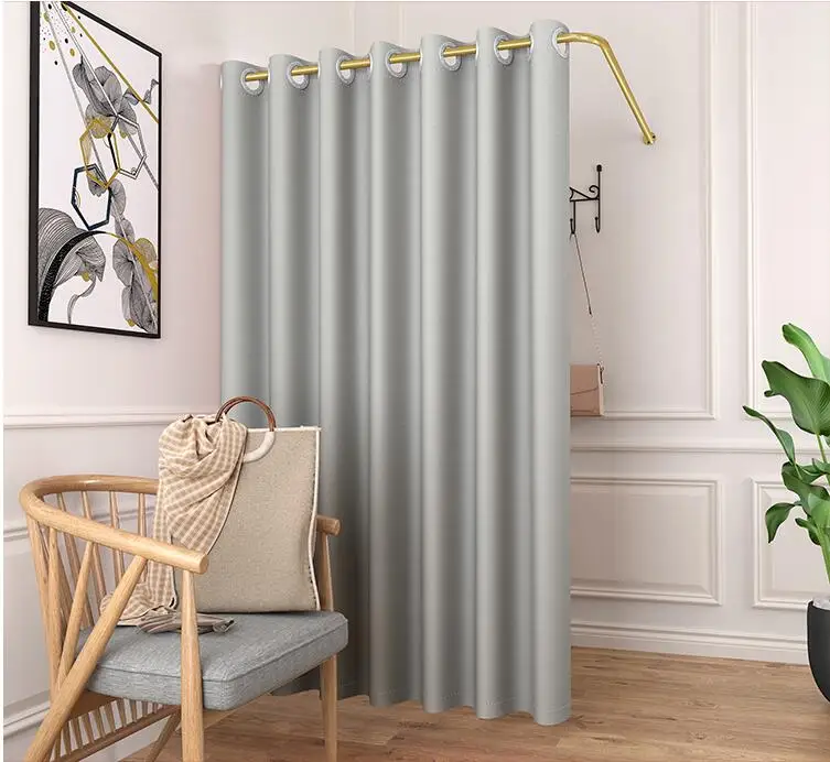 L type fitting room iron wall corner clothing store fitting room shelf changing room curtain