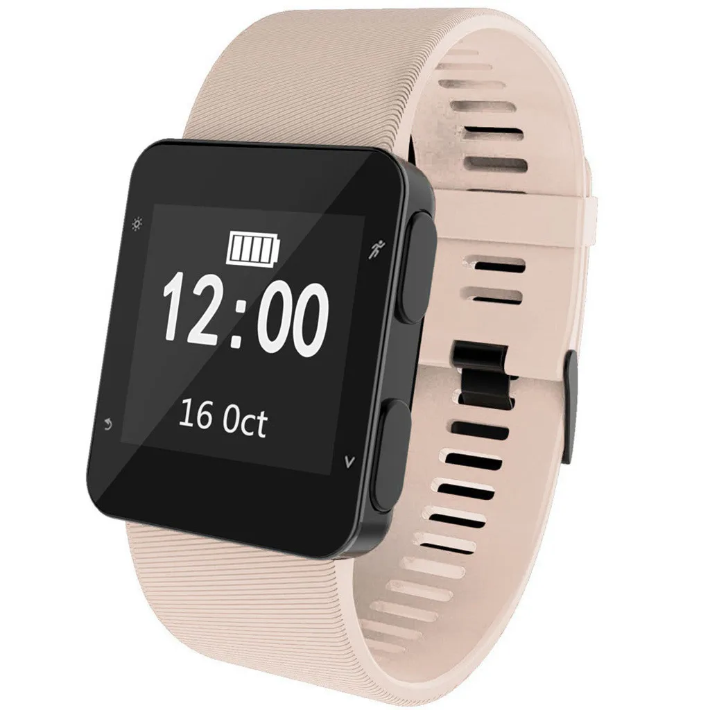 Спортивный силиконовый сменный Браслет ремешок для Garmin Forerunner 35/30 цветной