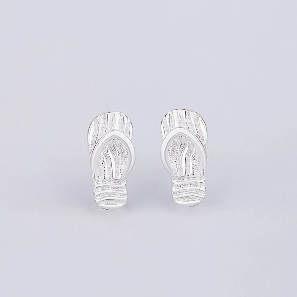 

South Korean Style Fashion Earrings New Design Concept Of Women's Slippers Shape Stud Earrings Exquisite Individuality Jewelry